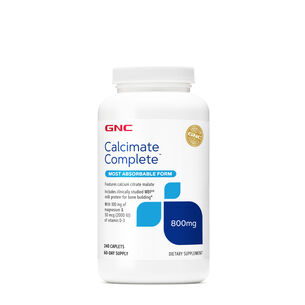 Calcimate Complete 800 mg - 240 Caplets (60 Servings) | GNC